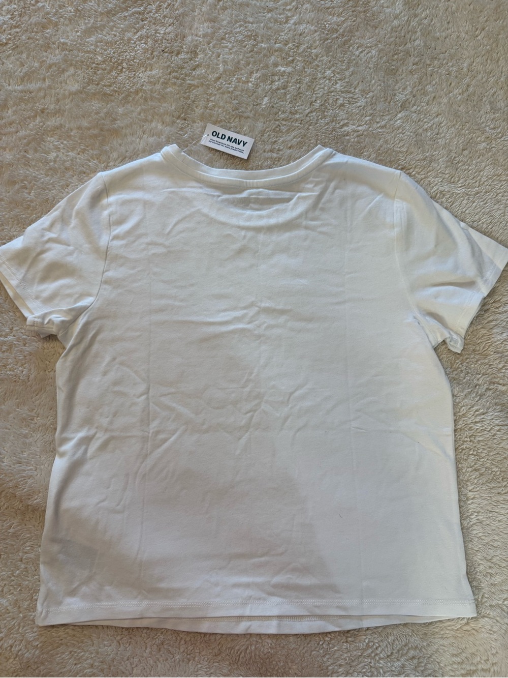 Old Navy White Short Sleeve Women's Crew Tee